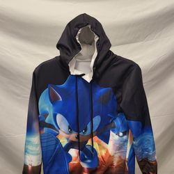 Sonic Hoody Hoodie For Kids Boys Or Girls Size LG Large
