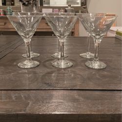 Set Of 6 Martini Glasses