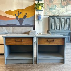 Nightstands / Side Tables / Pair of Wood End Tables