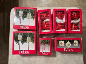 Vintage Asian Theme Christmas Ornaments New In Box