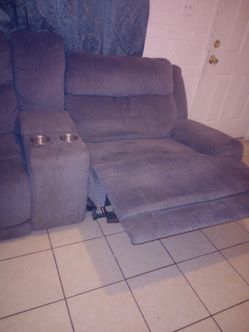 charcoal grey recliner sectional couches