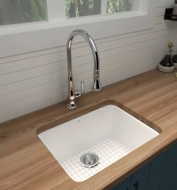 Rohl
Allia 23-15/16" Undermount Single Basin Fireclay Kitchen Sink