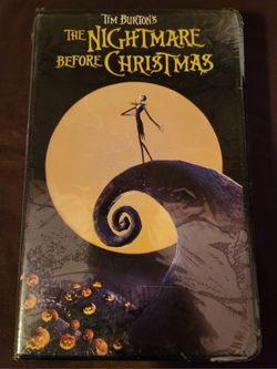 New Sealed The Nightmare Before Christmas VHS Tape