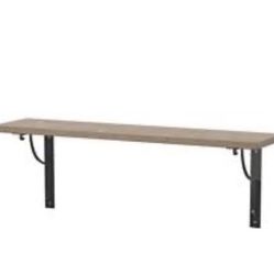 2 IKEA Ekby Hemnes Shelves - Grey Brown