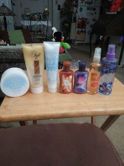 Various beauty products.