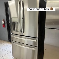 New Out Of Box 4 Door Refrigerator Stainless With Warranty 
