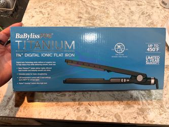 BaBylissPRO Titanium 1¼" Digital Ionic Flat Iron