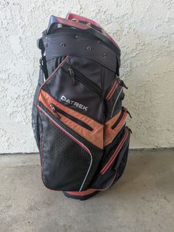 Datrek Golf Cart Bag Black and Orange
