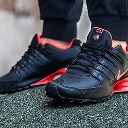 (Size 7.5) Nike Shox NZ “Black/Bright Crimson”