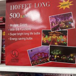 500 LED Lights 6-8 Functions