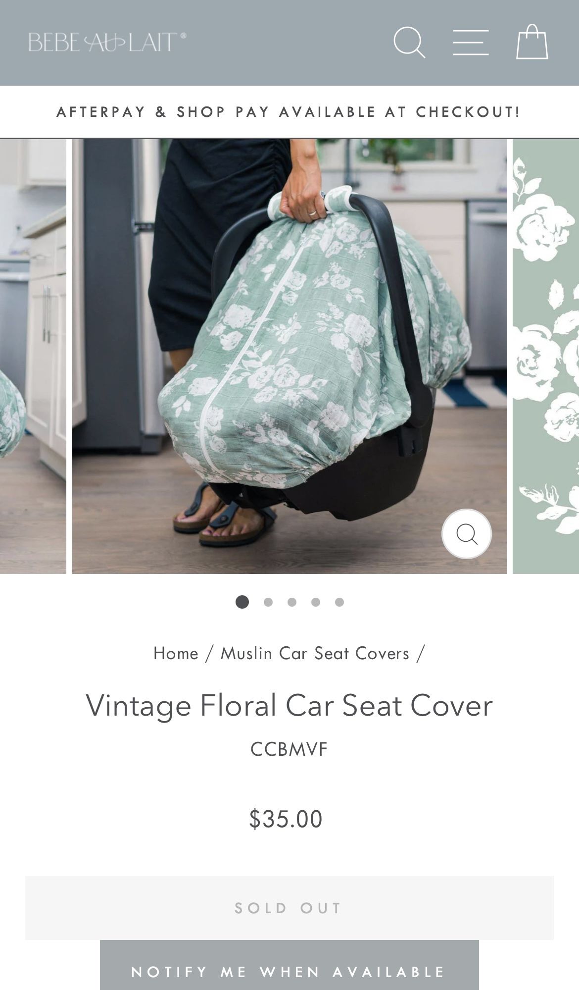 Muslin Carseat Cover