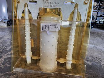 Pearl Cascade Unity Candle Set for Wedding Ceremony & Reception