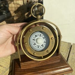 Antique Brass Desk Gimbal
