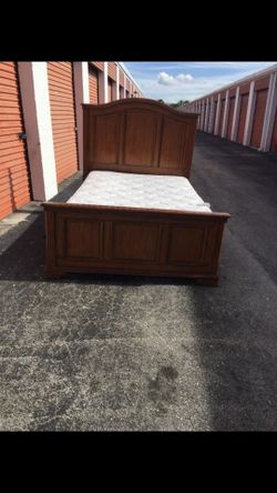 Full bed board and mattress