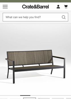 Crate & Barrel Outdoor Bench/Sofa … can deliver