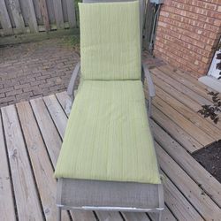 I Have 2 Green Thick Patio Recliner Cushions. Retails For $250 Each Selling Both For $100