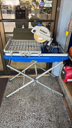 Kobalt 7” folding wet sliding tile saw with stand (70493068)