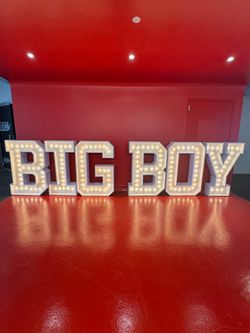 BIG BOY Marquee Letter Light Sign