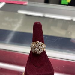 14K Gold Nugget Ring 