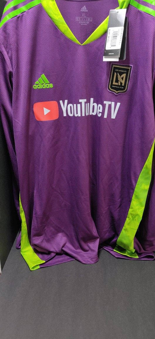 LAFC 2020 Goalkeeper Purple /Green Jersey Size X Large
