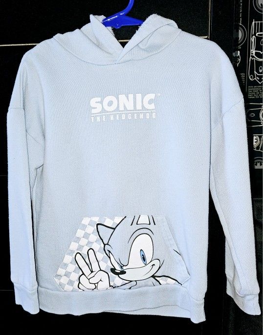 Sonic The Hedgehog Hooded Sweatshirt - Size Small 