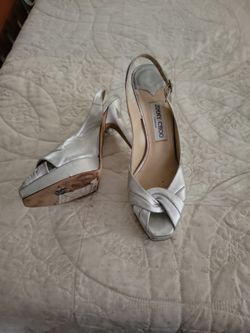 Jimmy Choo ,silver 71/2