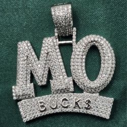 “Mo Bucks” VVS D Moissanite Custom Pendant