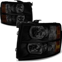 2007-2014 Silverado Smoked Headlights