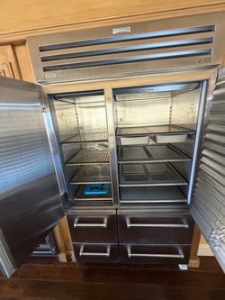 Sub Zero Pro Glass door Built in 48” wide Refrigerator