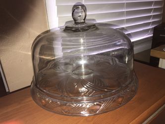 Cake / veggie dip serving dish