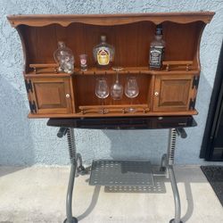 Bar Shelf Or Wall Hanger Solid Wood Very Clean Man cave  