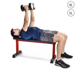 CAP Strength Flat Utility Weight Bench (600 lb Weight Capacity), Red