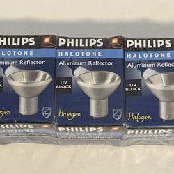 5 Philips 20-Watt 12-Volt Halotone Aluminum Reflector Bulbs - 409355