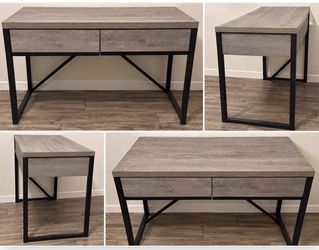 Grey Wood Desk