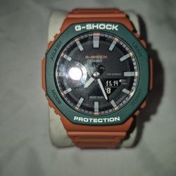 Casio G Shock 2100 Green/Orange