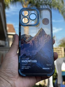Graphic Phone Case | Glacier View Black iPhone 15 Pro Max