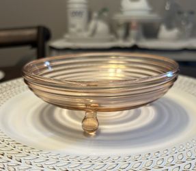 Anchor Hocking Manhattan Bowl Pink Depression Glass Bowl