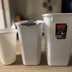 3 Waste Baskets All 3 For $ 15 