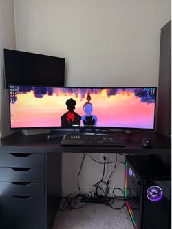 Complete Dual monitor Gaming & Productivity Set up