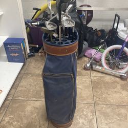 Full Set Of Golf Clubs Including Bag