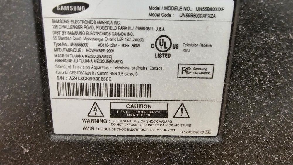 Samsung 55 Inch UN55B8000XF