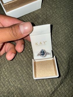 Neil lane engagement ring (Kay jewelers) blue stone