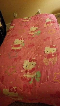Hello kitty twin comforter