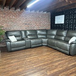 Delivery Available New Costco dark gray sectional sofa couch retails 3000