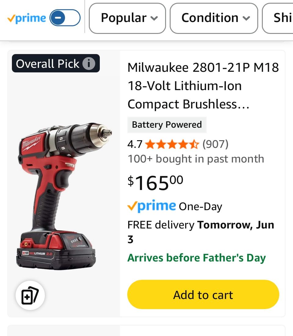 Milwaukee Drill 2801-20