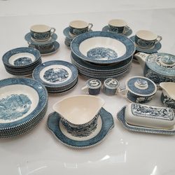 Vintage Currier & Ives China Set