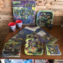 Teenage Mutant Ninja Turtles Birthday Party Decorations, Plates, Tablecovers, Cups, Balloon Weight New