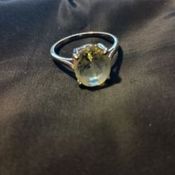 Yellow Moissainte Ring