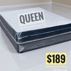 Queen Mattress Set – Medium – Brand New – Delivery Available 🚚