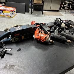 Take all ryobi sander and drills $120.00